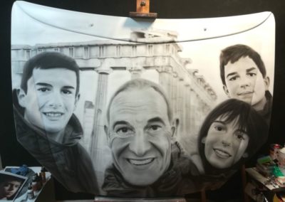 Capó Familia blanco y negro