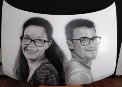 Capó hermanos blanco y negro