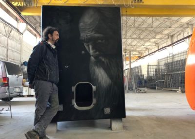 Mural Depósito prefabricado de hormigón (winecrete)